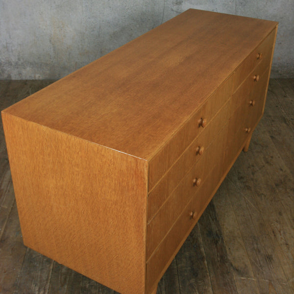 Mid Century Oak Chest of Drawers Sideboard