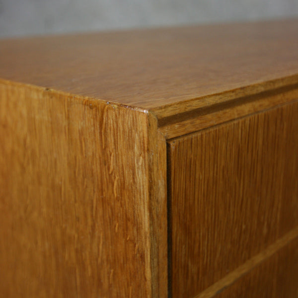 Mid Century Oak Chest of Drawers Sideboard