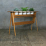 Mid Century Oak Plant Stand Display #1