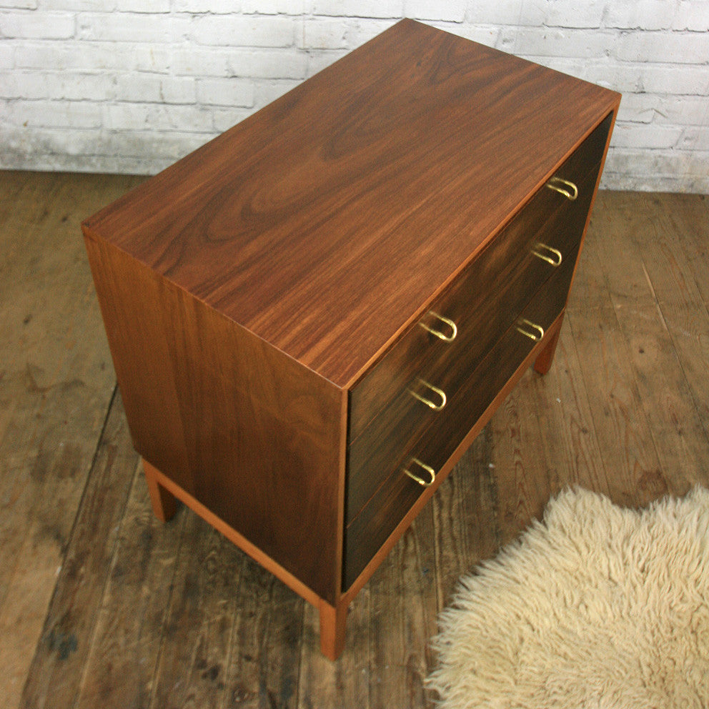 Mid Century Stag Chest of Drawers Mustard Vintage