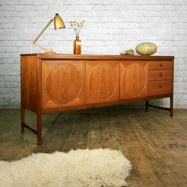 Mid Century Teak Nathan Circles Sideboard
