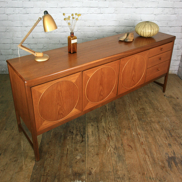 Mid Century Teak Nathan Circles Sideboard