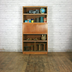 Vintage Oak Sectional Glazed Storage / Shop Display Cabinet / Bureau