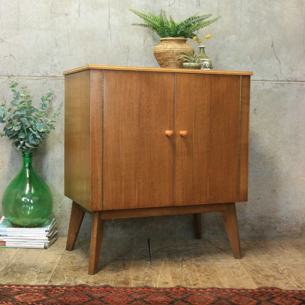 Mid Century Oak Cabinet - 3007a – Mustard Vintage