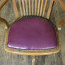 Vintage Oak Swivel Desk Chair