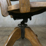 Vintage Oak Swivel Desk Chair