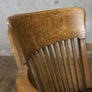 Vintage Oak Swivel Desk Chair