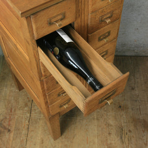 vintage_oak_antique_index_cabinet_wine_rack_storage
