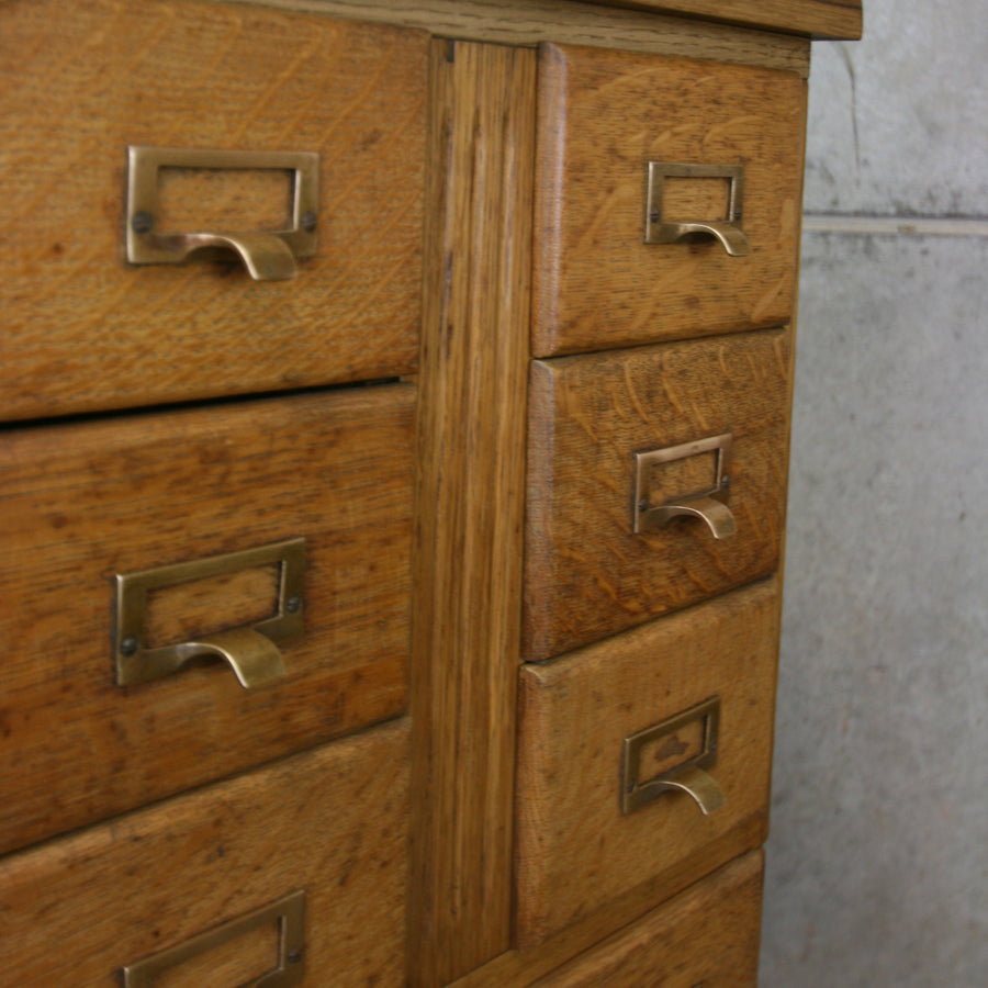 vintage_oak_antique_index_cabinet_wine_rack_storage