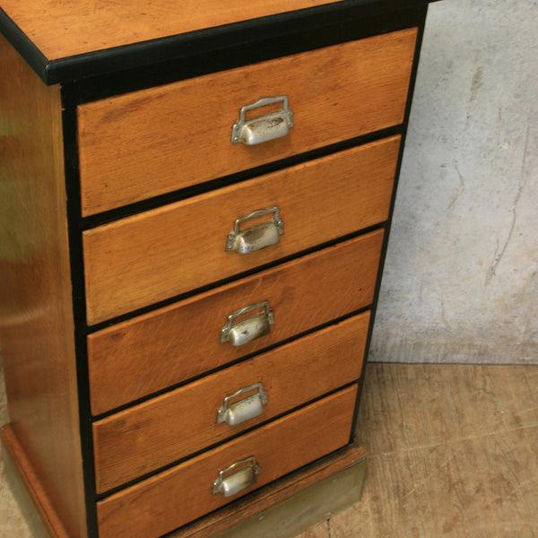 vintage_antique_oak_shop_museum_chest_of_drawers