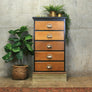 vintage_antique_oak_shop_museum_chest_of_drawers