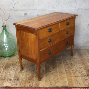 vintage_oak_antique_vanity_unit_chest_of_drawers
