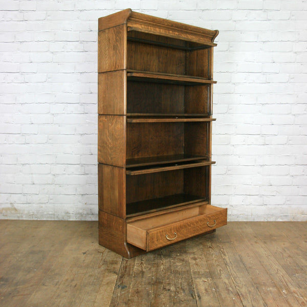 Vintage Oak Solicitors Sectional Bookcase
