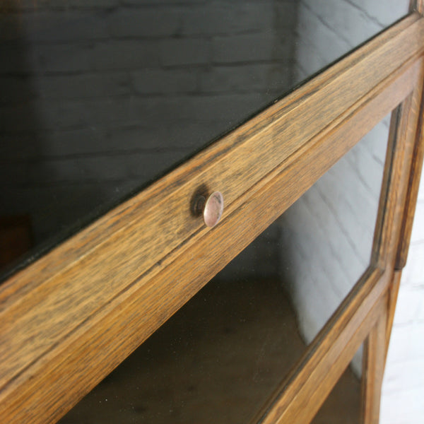 Vintage Oak Solicitors Sectional Bookcase