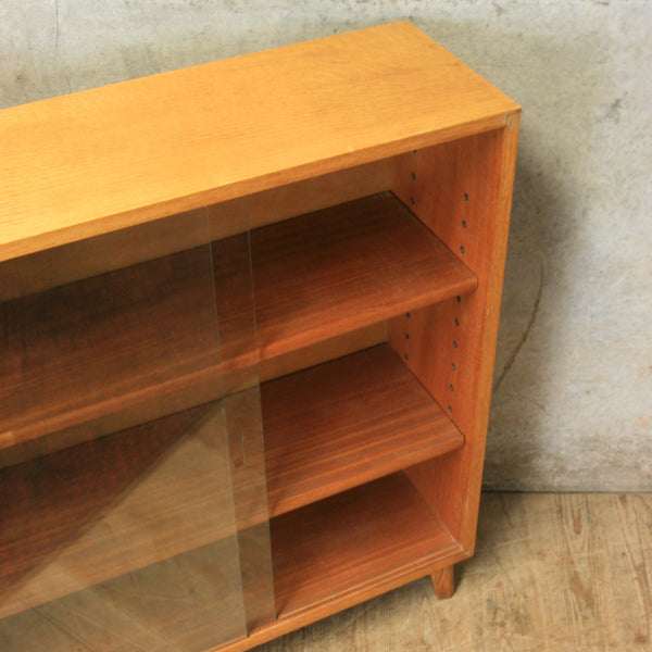 vintage_oak_display_cabinet_bookcase