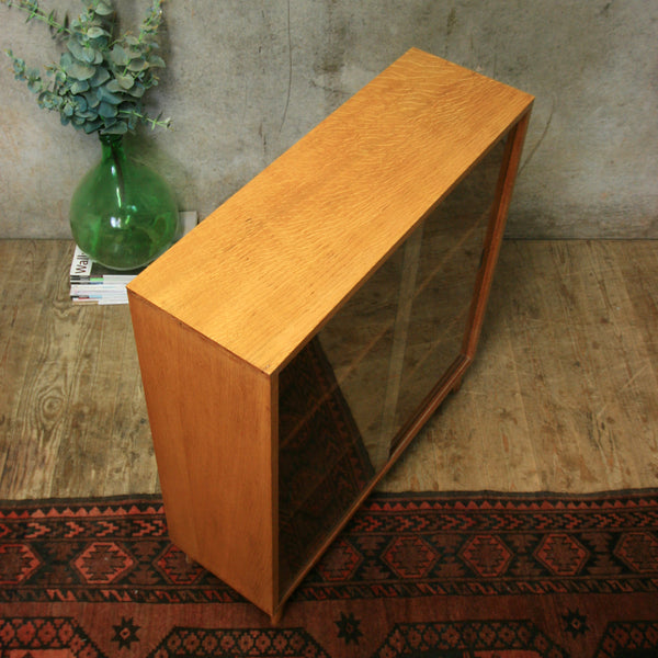 vintage_oak_display_cabinet_bookcase