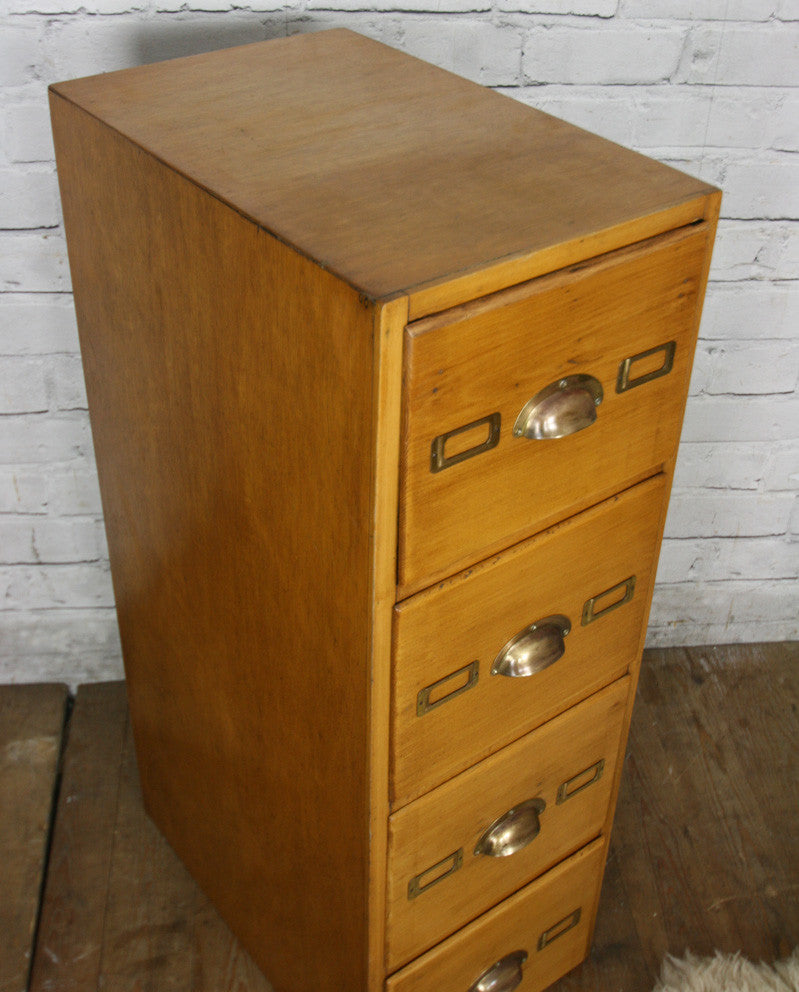 Vintage Oak Filing Cabinet / Chest of Drawers