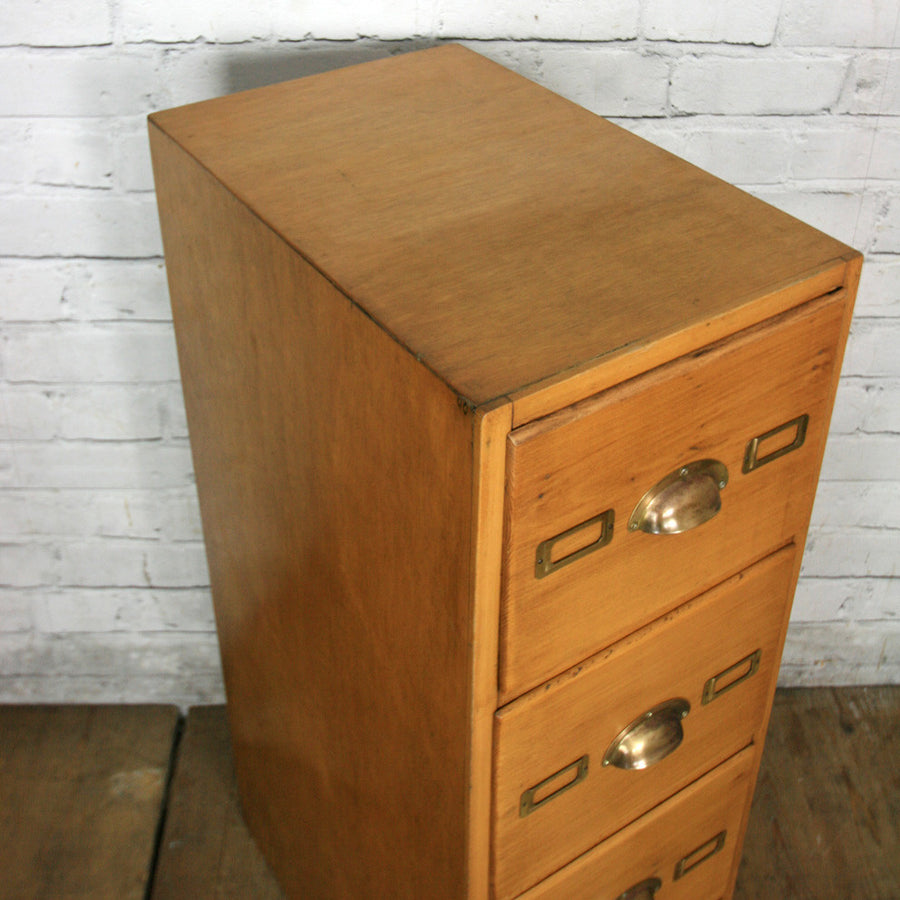Vintage Oak Filing Cabinet / Chest of Drawers