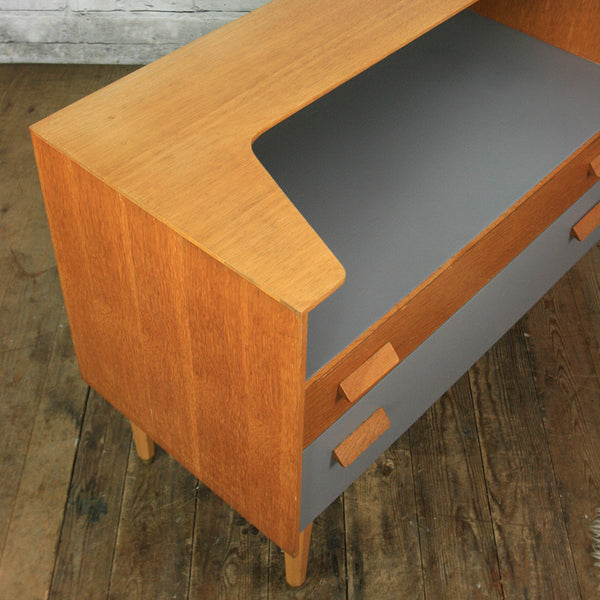 Vintage Oak Painted Cabinet