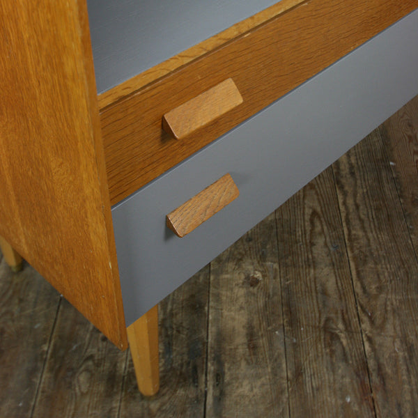 Vintage Oak Painted Cabinet
