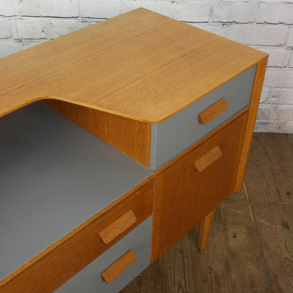 Vintage Oak Painted Cabinet