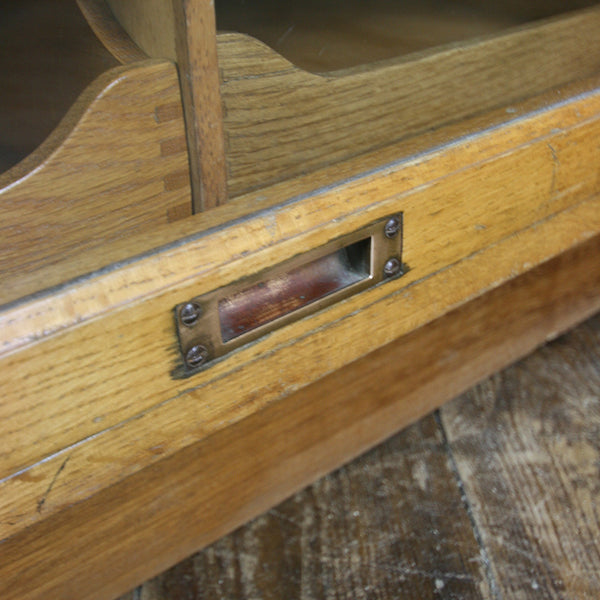 Hand Crafted Vintage Oak Haberdashery / Retail / Shop Counter / Kitchen Island