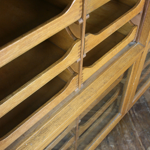Hand Crafted Vintage Oak Haberdashery / Retail / Shop Counter / Kitchen Island