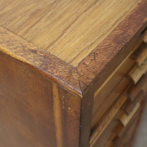 Vintage Rustic Oak Haberdashery Drawers – 2207j