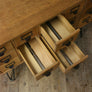 Vintage Light Oak Index Drawers/Cabinet/Drinks Bar