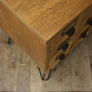 Vintage Light Oak Index Drawers/Cabinet/Drinks Bar