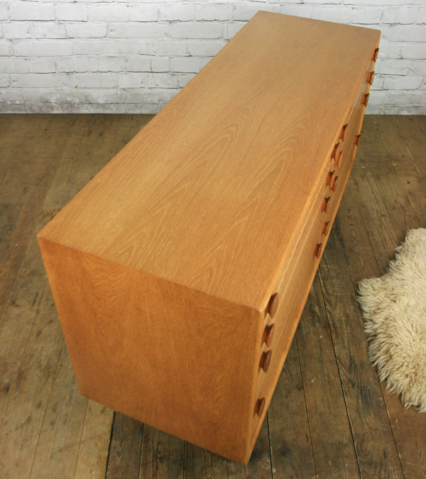 Mid Century Vintage Oak Chest of Drawers
