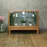 Vintage Oak Glazed Haberdashery Counter / Retail Display