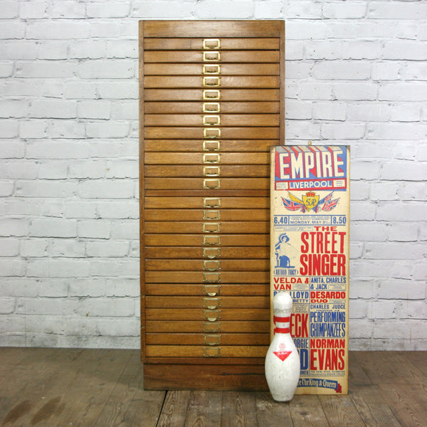 Vintage Oak Printers/Artist Factory Drawers