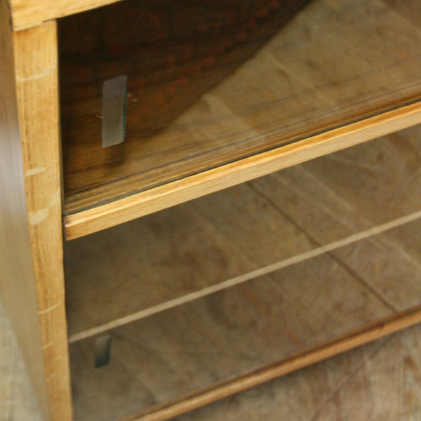 vintage_oak_remploy_glazed_display_cabinet_bookcase