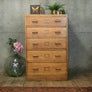 vintage_oak_rustic_chest_of_drawers