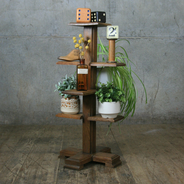 vintage_oak_rustic_display_shop_display_plant_holder_stand