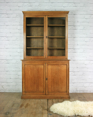 Victorian Oak School Display Cabinet