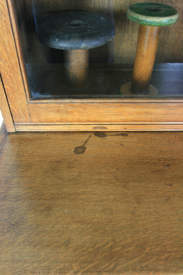 Victorian Oak School Display Cabinet