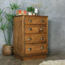 Vintage Oak School Chest of Drawers