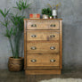 Vintage Oak School Chest of Drawers