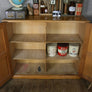 Vintage Oak School Storage Cupboard