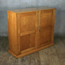 Vintage Oak School Storage Cupboard