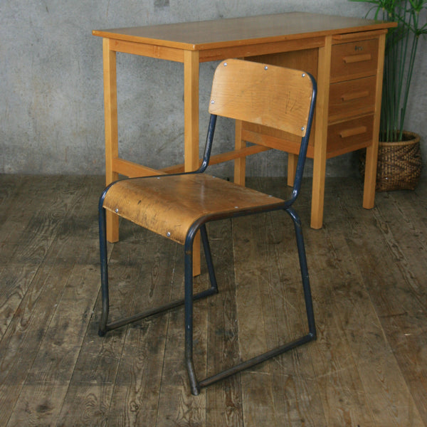 Mid Century Oak School Desk