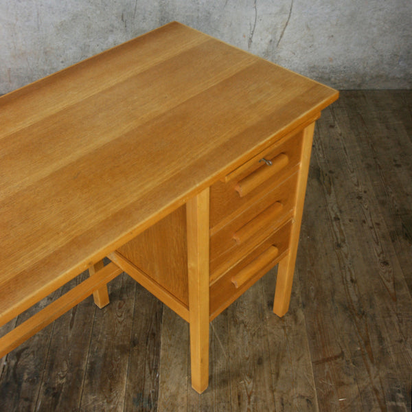 Mid Century Oak School Desk