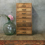 Vintage Rustic Oak Chest of Drawers