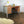 Vintage Painted Oak Twin Pedestal Desk