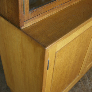 Vintage Oak School Laboratory Cabinet