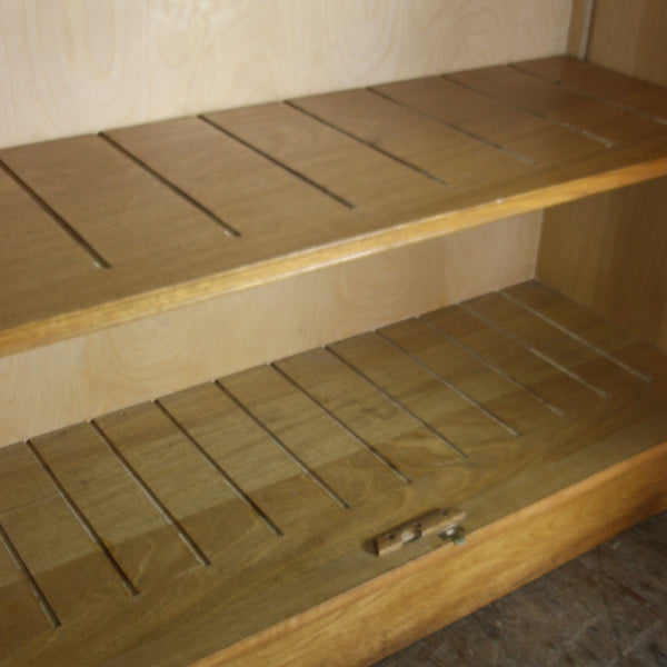 Vintage Oak School Laboratory Cabinet
