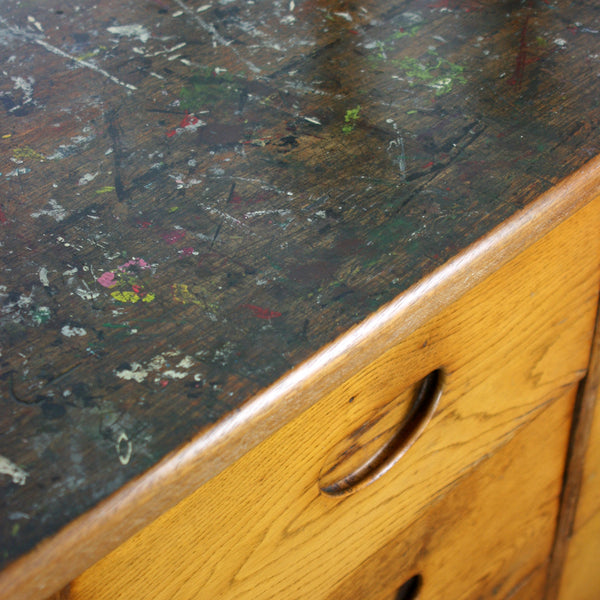 Vintage Oak School Laboratory Bank of Drawers – Retail Display
