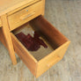 Large Vintage Oak School Teachers Desk